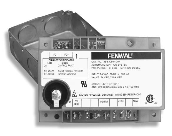 Fenwal 35-63 Series 24VAC Intermittent Pilot Ignition Control ...